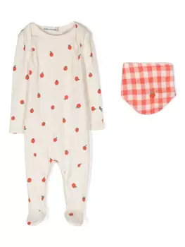 Bobo Choses пижама с принтом, нейтральный цвет