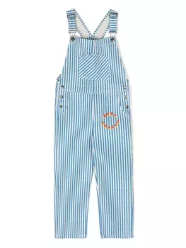 Bobo Choses полосатый комбинезон, нейтральный цвет