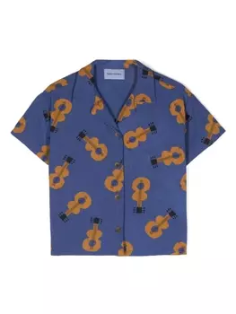 Bobo Choses рубашка с принтом Guitar, синий