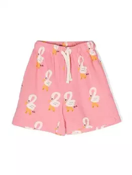 Bobo Choses шорты с принтом, розовый