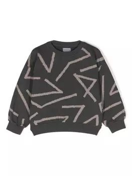 Bobo Choses толстовка из органического хлопка с графичным принтом, серый