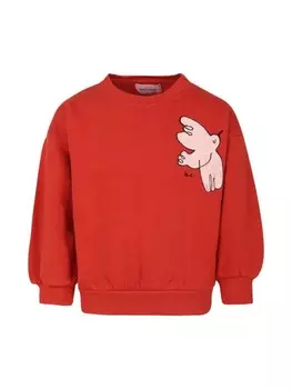 Bobo Choses толстовка с графическим принтом, красный