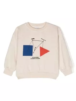 Bobo Choses толстовка с графичным принтом, нейтральный цвет