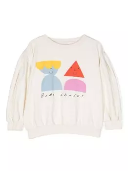 Bobo Choses толстовка с принтом Funny Friends, серый