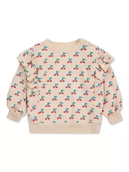 Bobo Choses толстовка с принтом вишни, нейтральный цвет