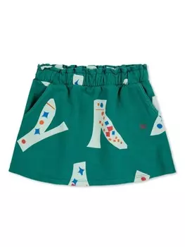 Bobo Choses юбка с графическим принтом, зеленый