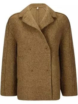 Boboutic шерстяная куртка с насечкой, коричневый