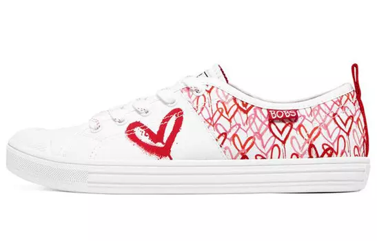 BOBS B COOL Скейтбординг Кроссовки женские низкие белые/красные/розовые Skechers