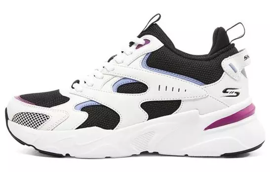 BOBS BAMINA Кроссовки Lifestyle женские с низким верхом, белые/фиолетовые Skechers