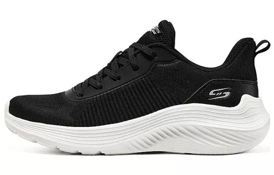 BOBS SQUAD WAVES Кроссовки для повседневной носки женские, низкие, черные/белые Skechers