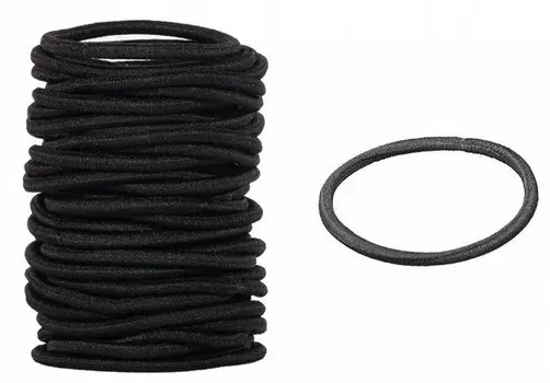 Bocca Beauty, Резинки для волос, черные, 15 шт