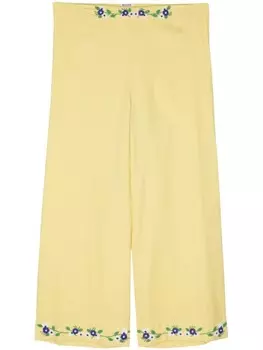 BODE брюки Beaded Chicory, желтый