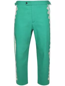 BODE брюки с аппликацией, зеленый