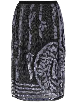 BODE декорированная юбка миди Hyatt, черный