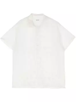 BODE прозрачная рубашка Ivy с вышивкой, белый