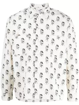 BODE рубашка с графичным принтом, белый