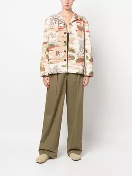 BODE рубашка с графичным принтом, нейтральный цвет