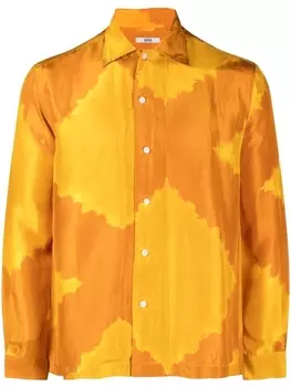 BODE шелковая рубашка Lehariya Dye, оранжевый