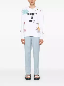 BODE толстовка с нашивкой, белый