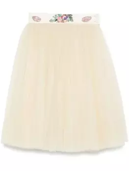 BODE юбка миди Sunset Lily, нейтральный