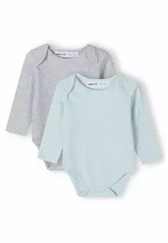 Боди 2 PACK MINOTI, цвет grey blue