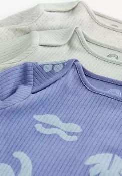 Боди 3 PACK HIP DYSPLASIA LONG SLEEVE, REGULAR FIT Next, синий