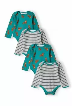 Боди 4 PACK MINOTI, цвет green grey