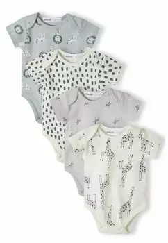 Боди 4 PACK MINOTI, цвет stone cream grey