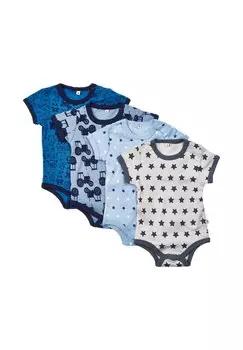 Боди 4 PACK Pippi Made With Love, цвет blue