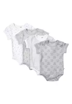 Боди 4 PACK Pippi Made With Love, цвет harbor mist