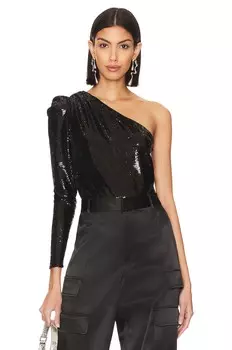Боди ALLSAINTS Daphne Sequin, черный