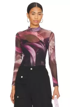 Боди ALLSAINTS Elia Margeaux, черный