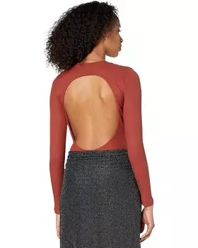 Боди AllSaints Molly Long Sleeve Bodysuit, цвет Wild Berry Red