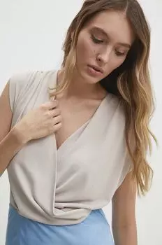 Боди Answear Lab, бежевый