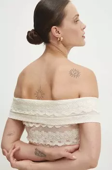 Боди Answear Lab, бежевый