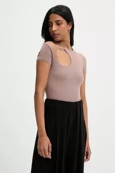 Боди Answear.Lab, коричневый