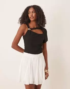 Боди ASOS DESIGN с отделкой из чистой фурнитуры черного цвета