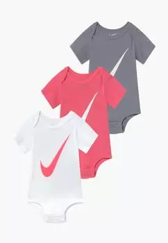 Боди BABY 3 PACK Nike Sportswear, цвет pink/white