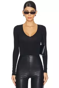 Боди балетное с центральным швом Commando, черный