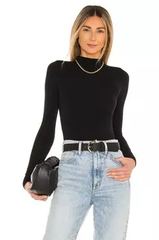 Боди "Ballet body" с моковой горловиной Commando, black