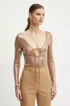 Боди-бардо VERONA Bardot, коричневый