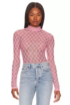 Боди Bardot Adoni Mesh, цвет Lili Pink