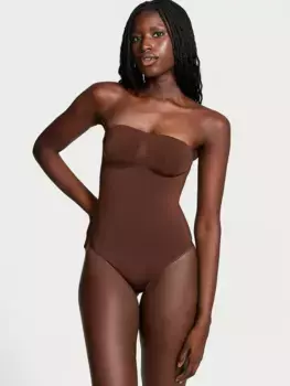 Боди без бретелек Seamless Shaping Victoria'S Secret, цвет Ganache