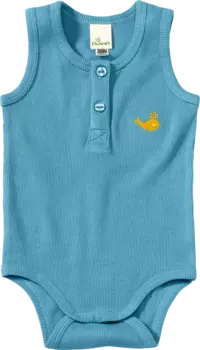 Боди без рукавов в рубчик синего цвета размер. 98/104 10шт ALANA