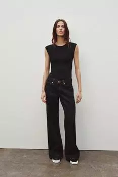 Боди без рукавов ZARA, черный