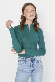 Боди - Бежевый - Облегающий крой Trendyol, бежевый