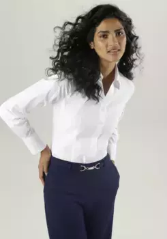 Боди-блузка Aniston SELECTED, выполненная из суперкомфортного качества и стрейч - НОВАЯ КОЛЛЕКЦИЯ, белый