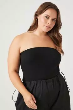 Боди больших размеров Forever 21, черный
