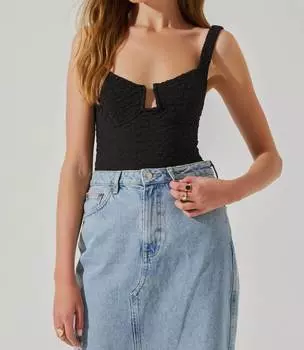 Боди-бюстье Aria черного цвета ASTR