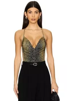 Боди butterfly mio Norma Kamali, цвет python